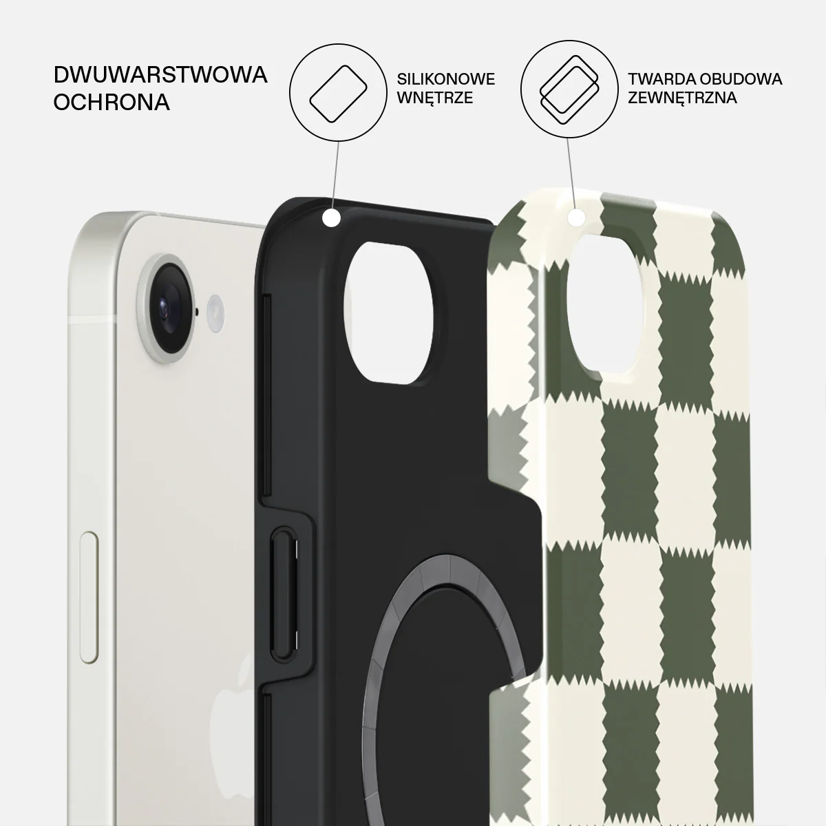 Retro Grid - iPhone 17e Etui - Image 2