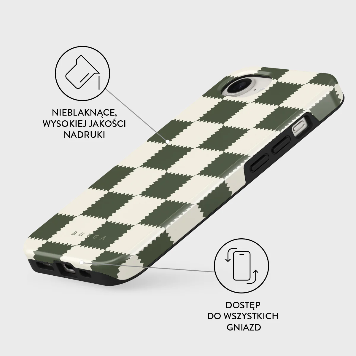 Retro Grid - iPhone 17e Etui - Image 3
