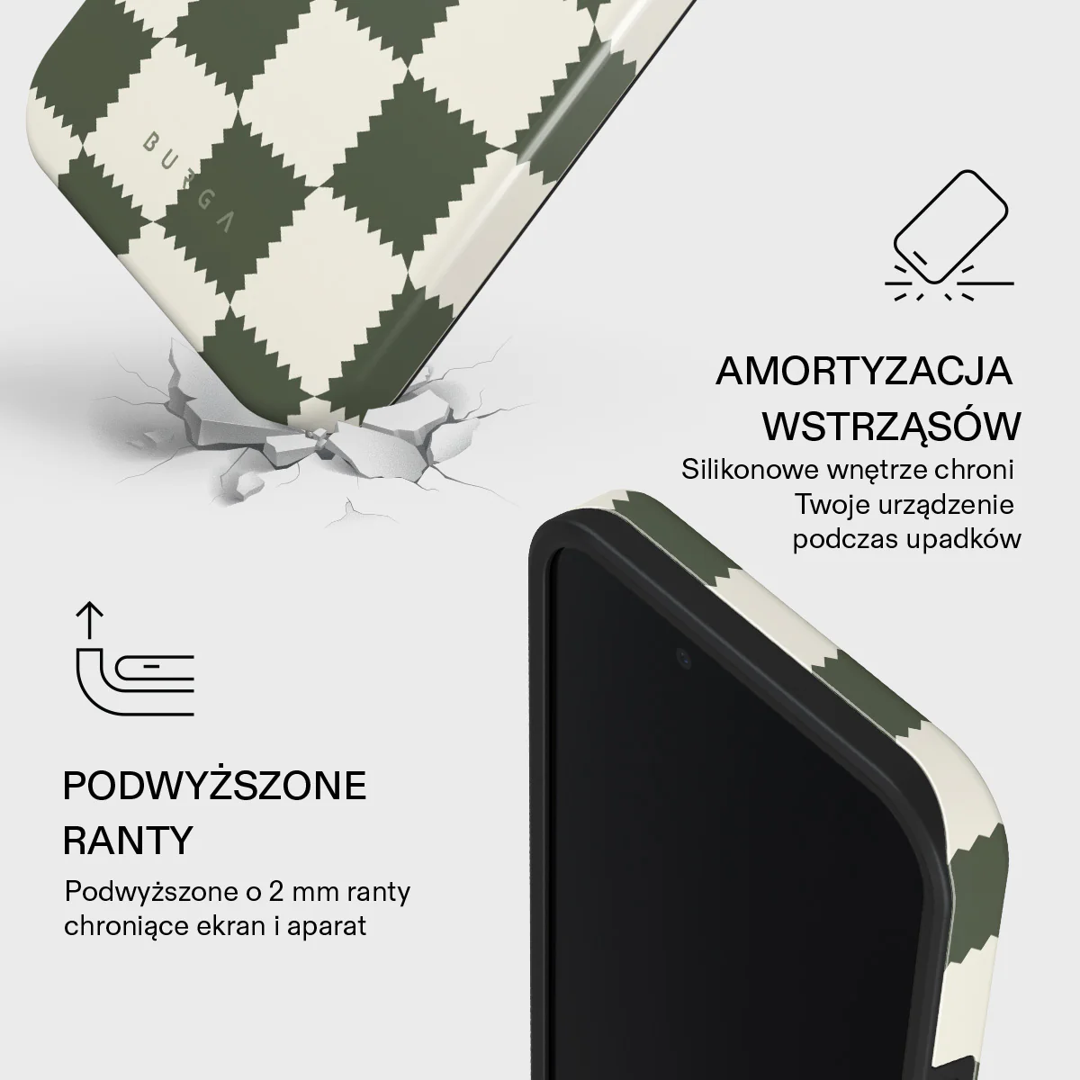 Retro Grid - iPhone 17e Etui - Image 4