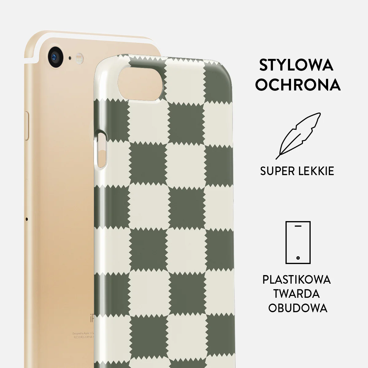 Retro Grid - iPhone SE (2022) Etui - Image 2