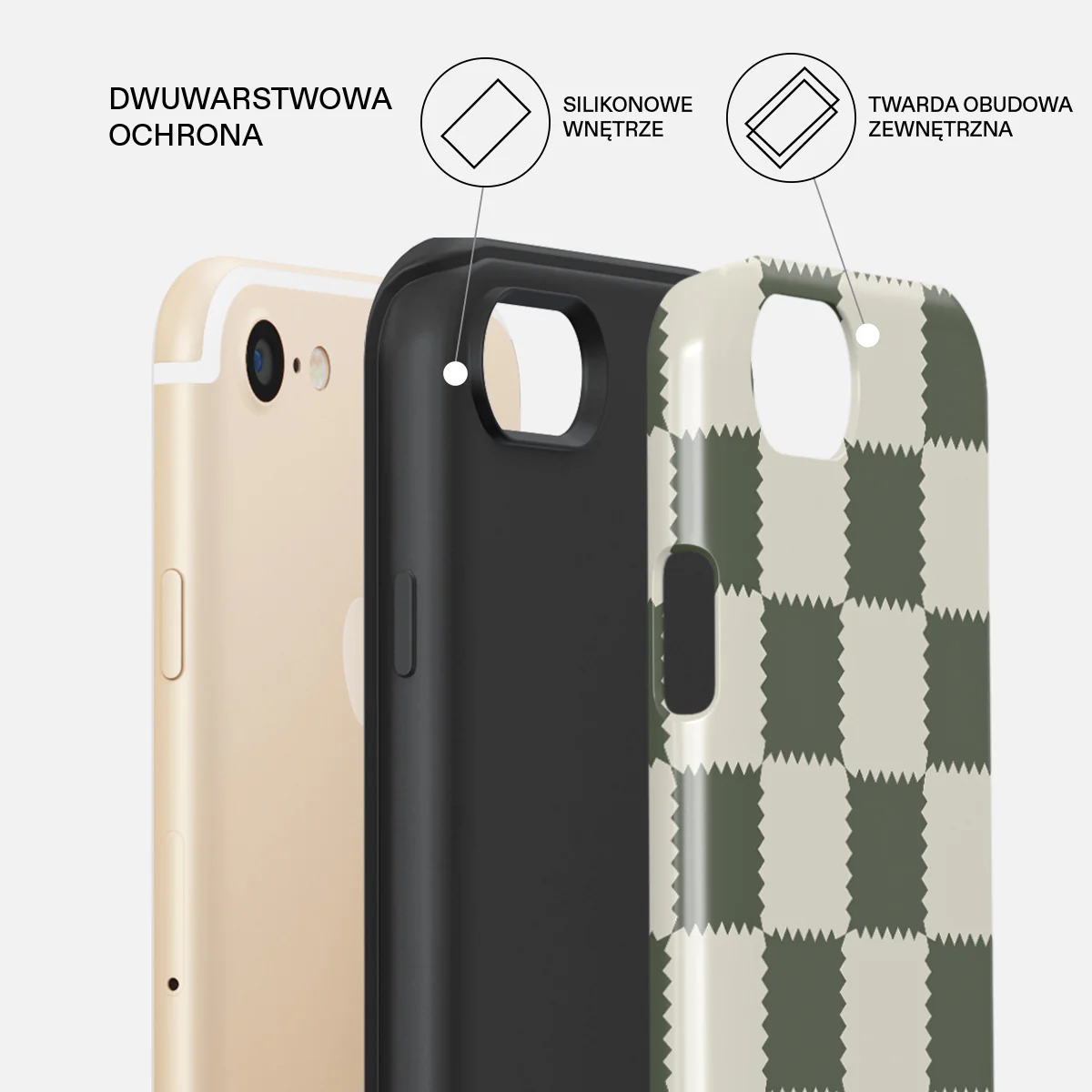 Retro Grid - iPhone SE (2022) Etui - Image 6