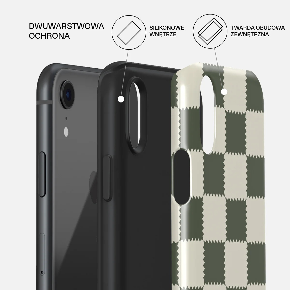 Retro Grid - iPhone XR Etui - Image 6