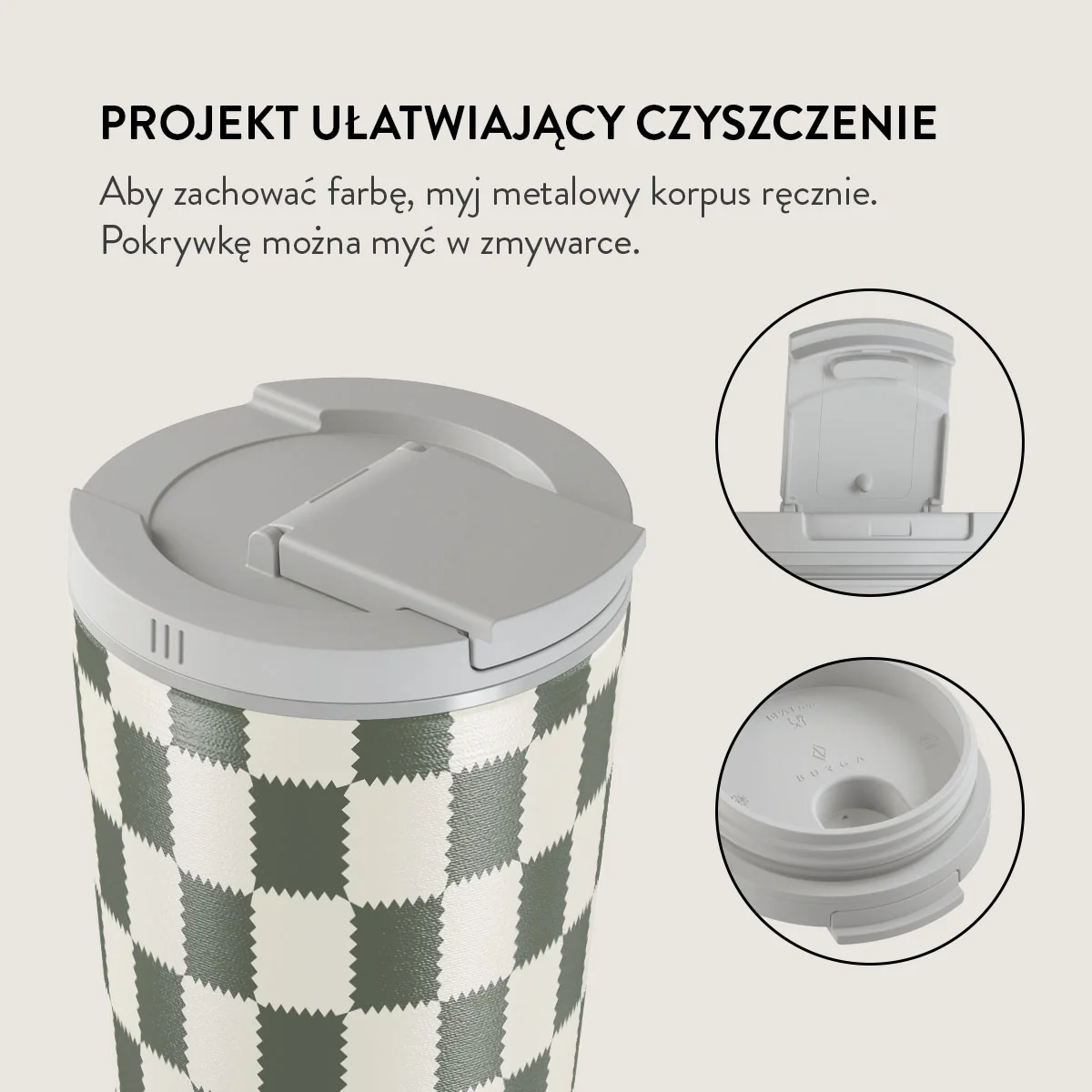 Retro Grid - Kubek podróżny - Image 16