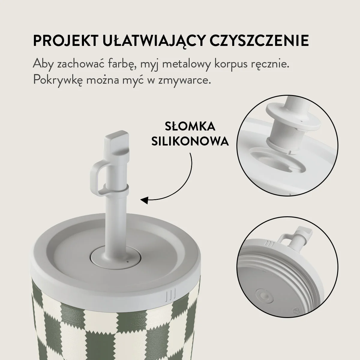 Retro Grid - Kubek podróżny - Image 17