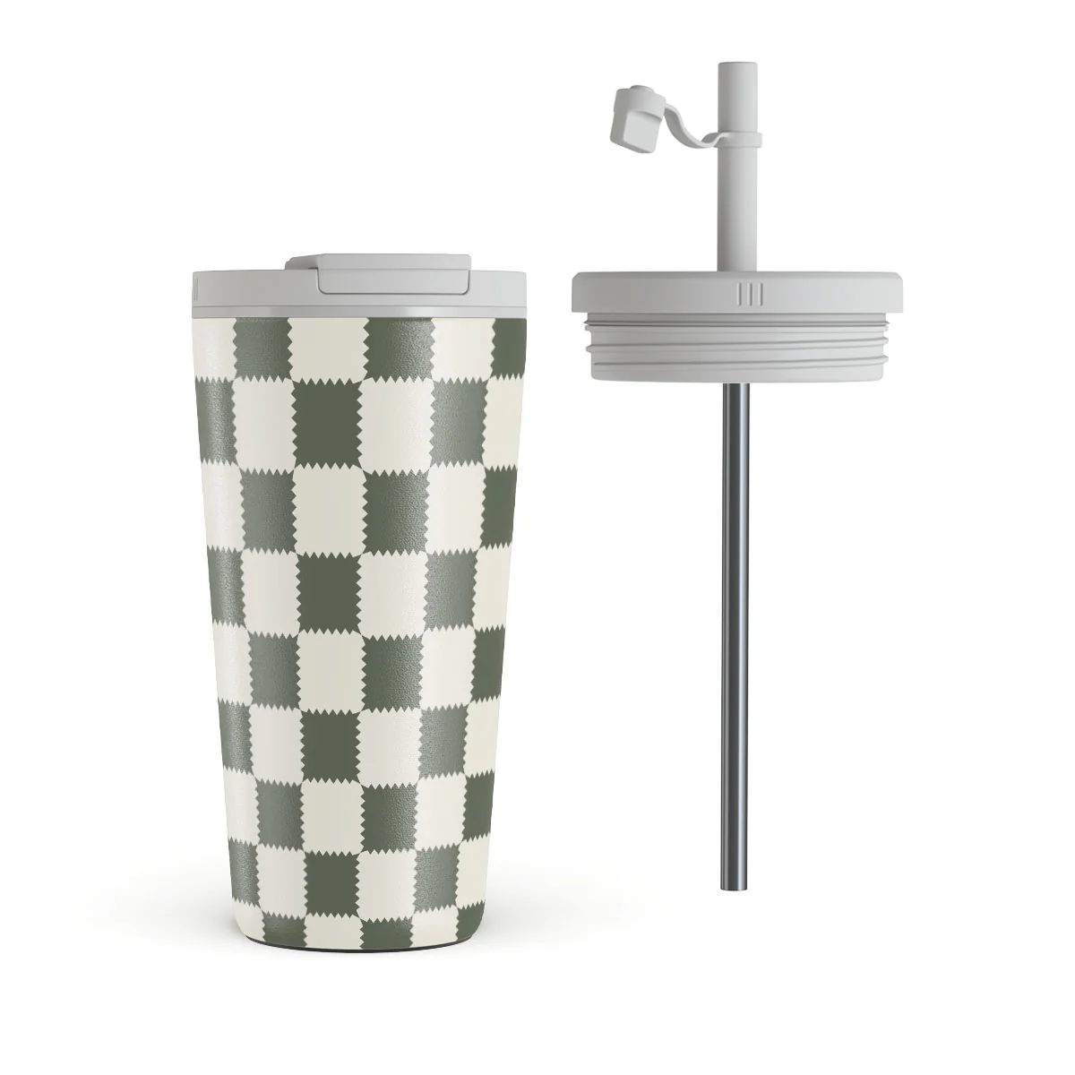 Retro Grid - Kubek podróżny - Image 3