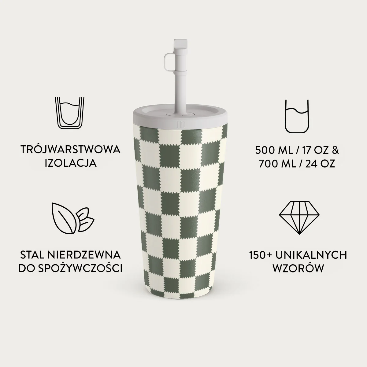 Retro Grid - Kubek podróżny - Image 8