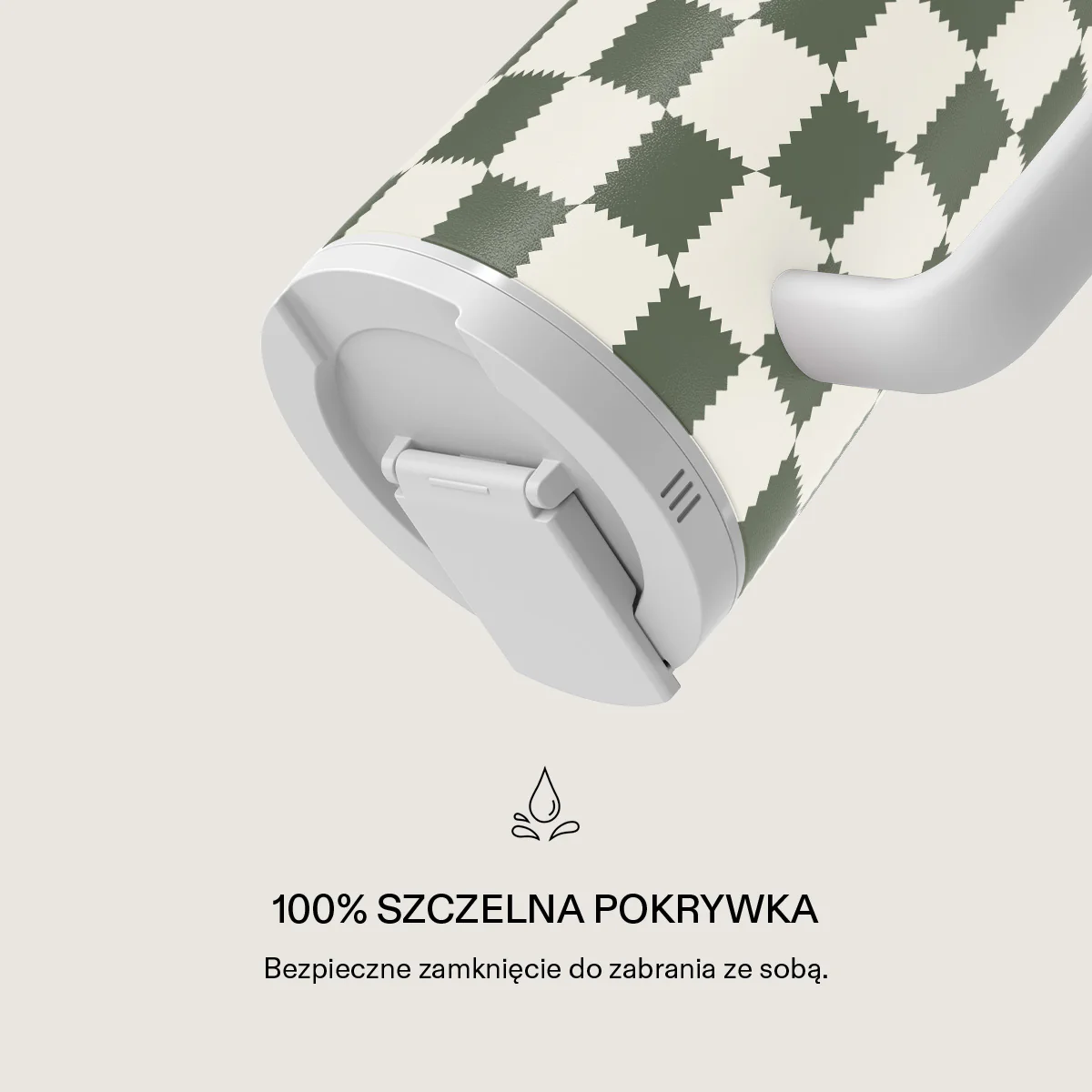 Retro Grid - Kubek podróżny EasyGrip - Image 3