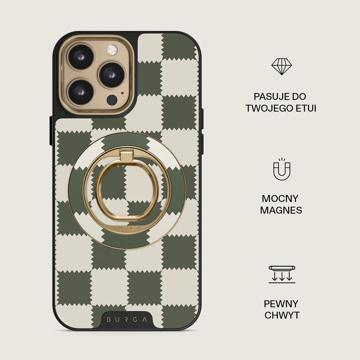 Retro Grid - Magnetyczny Okrągły Uchwyt - Image 6