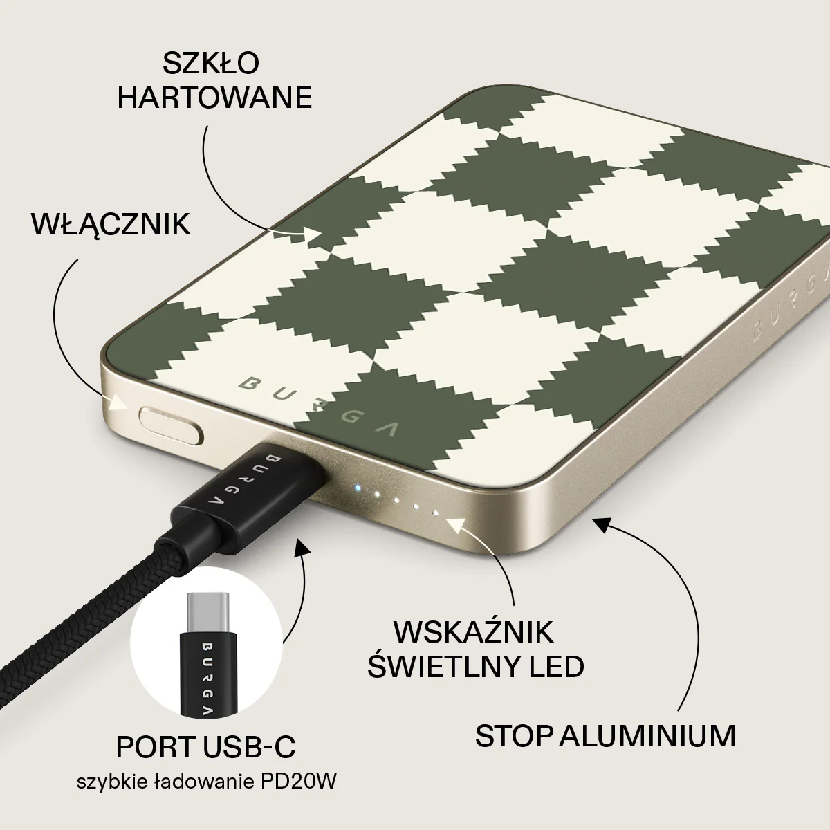 Retro Grid - Magnetyczny power bank - Image 10