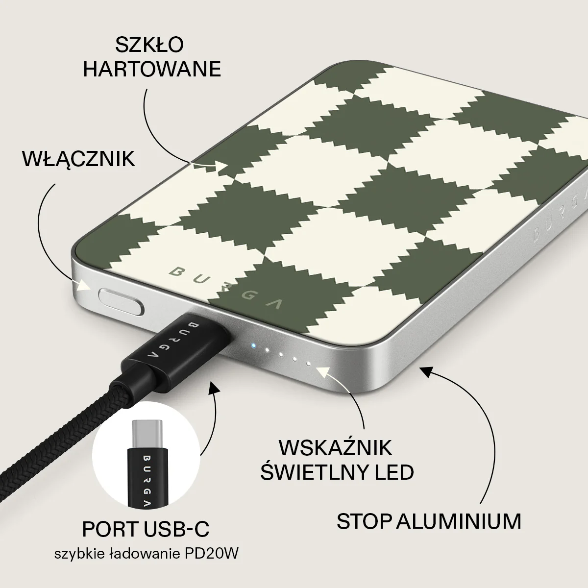Retro Grid - Magnetyczny power bank - Image 15