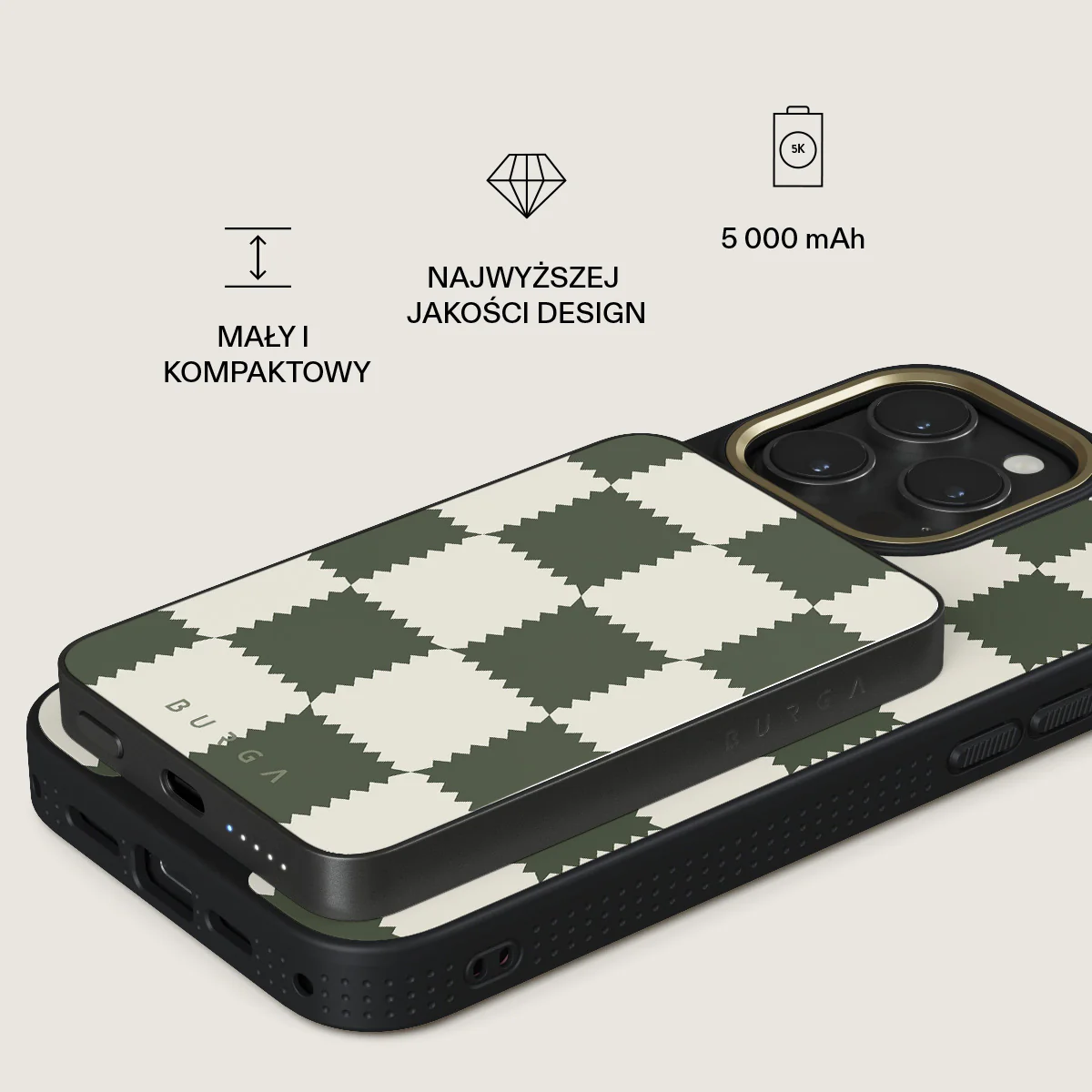 Retro Grid - Magnetyczny power bank - Image 2