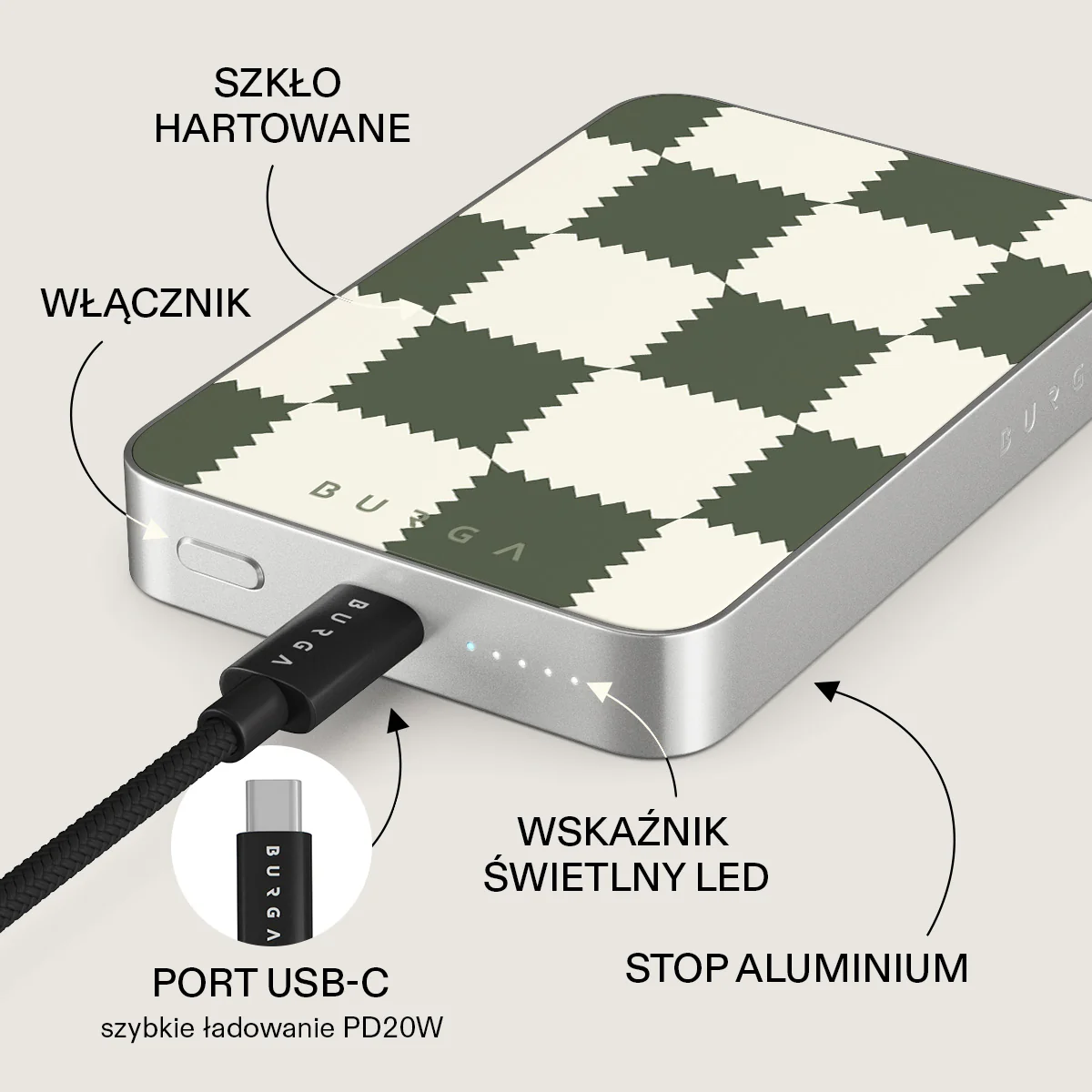 Retro Grid - Magnetyczny power bank - Image 30