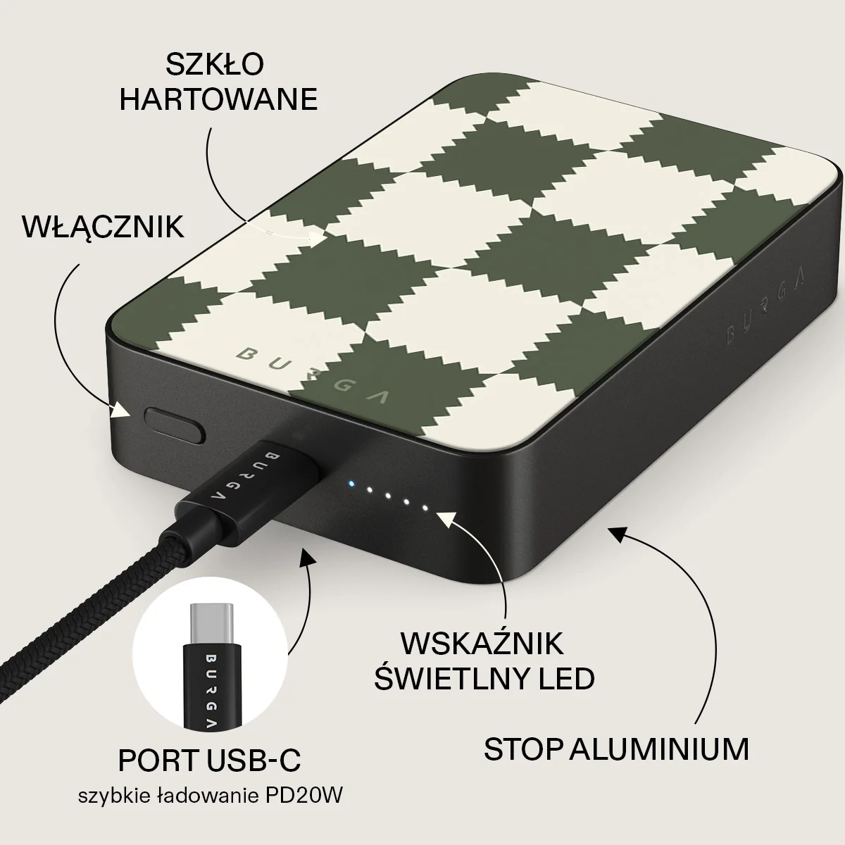 Retro Grid - Magnetyczny power bank - Image 35