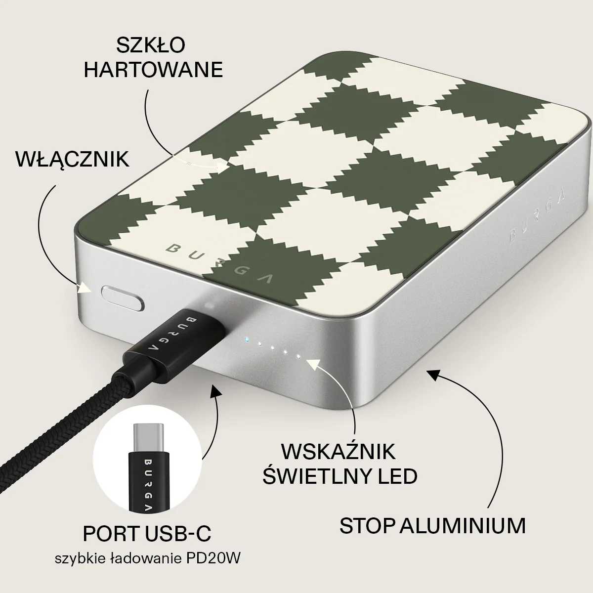 Retro Grid - Magnetyczny power bank - Image 45