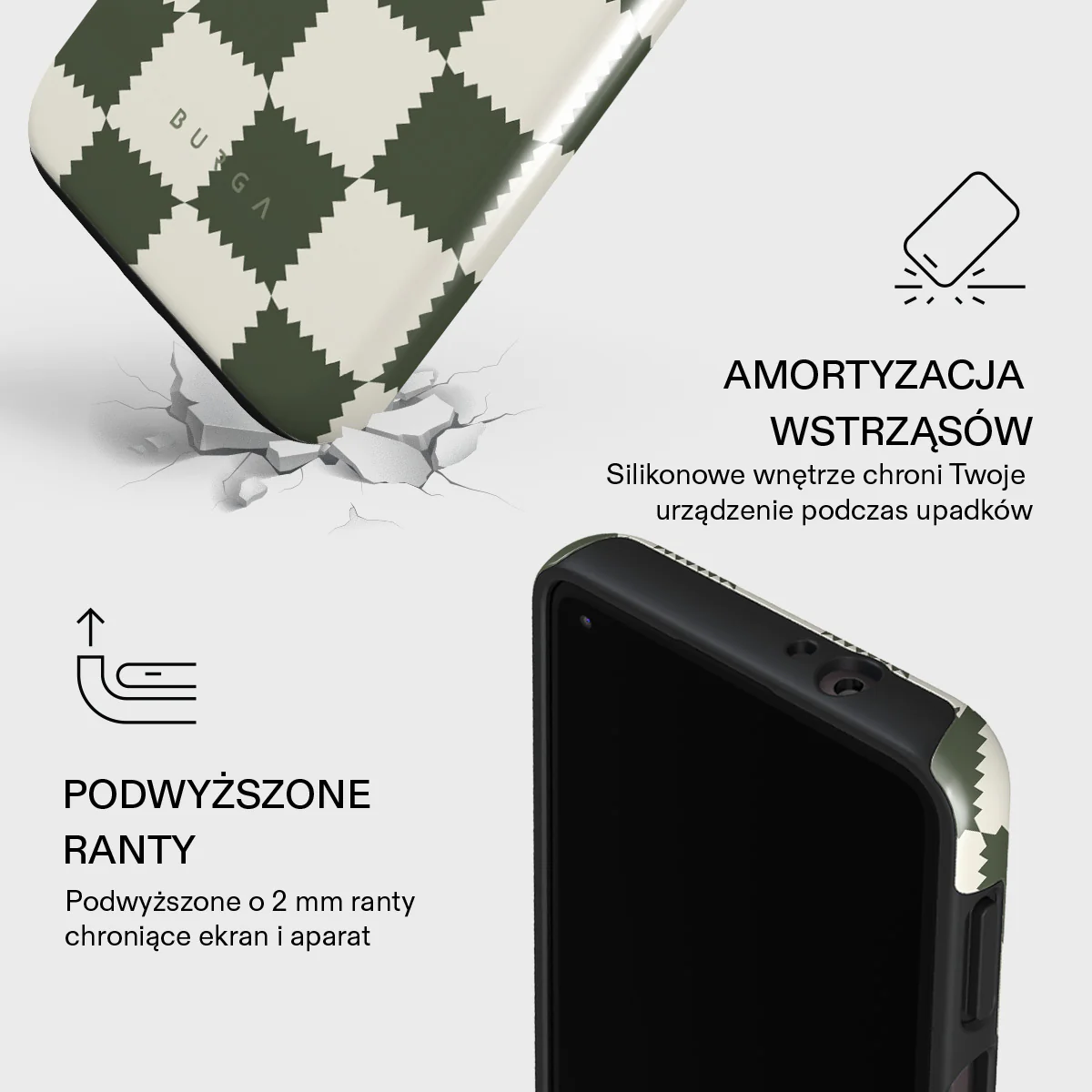 Retro Grid - Motorola Moto G Power 2021 Etui - Image 4