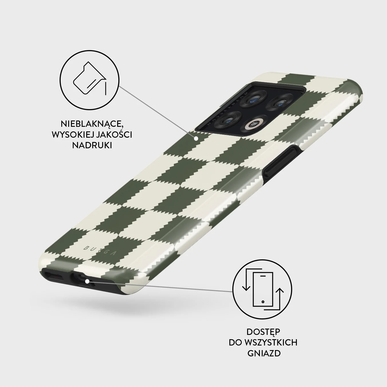 Retro Grid - OnePlus 10 Pro 5G Etui - Image 3