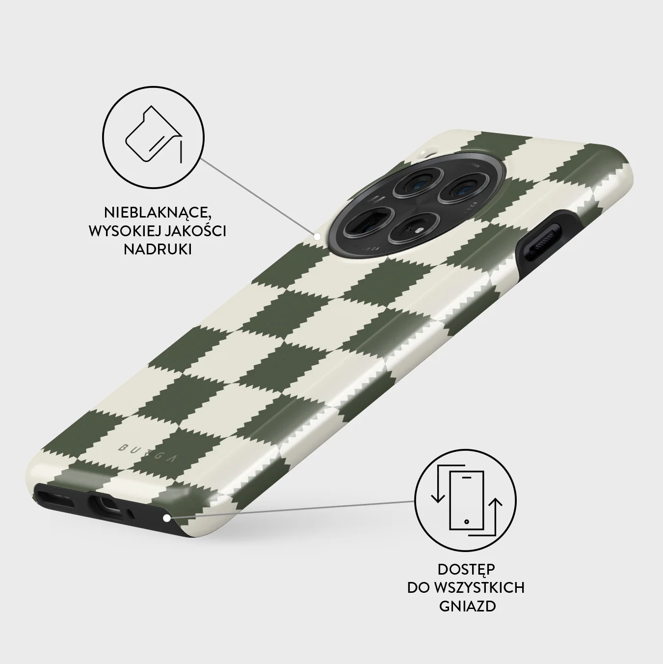 Retro Grid - OnePlus 12 Etui - Image 3