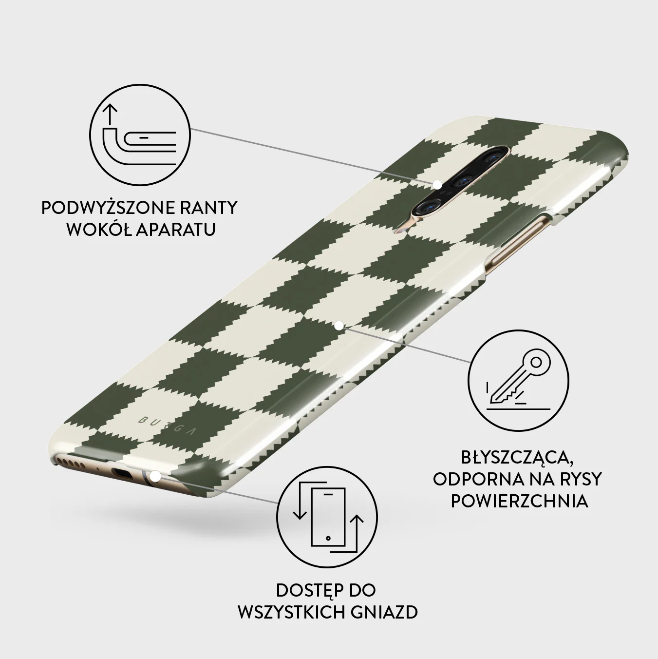 Retro Grid - OnePlus 7 Pro / 7T Pro Etui - Image 3
