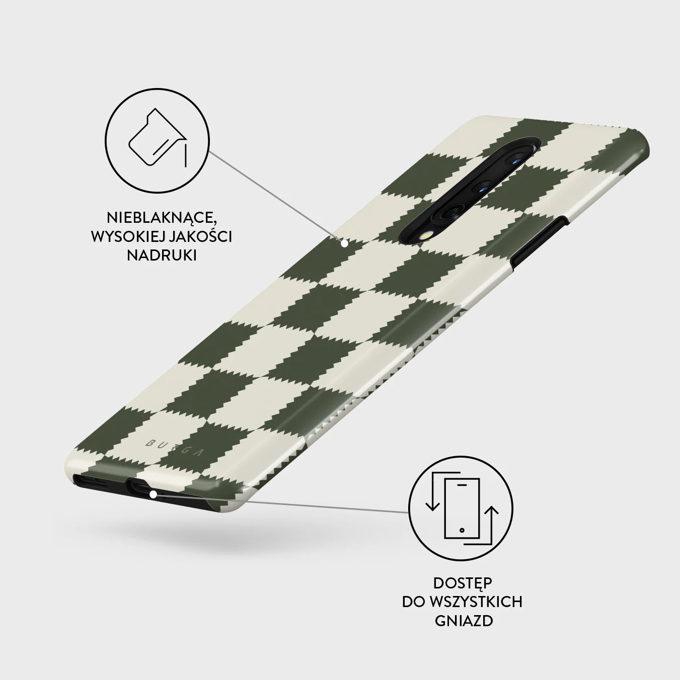 Retro Grid - OnePlus 8 Etui - Image 3