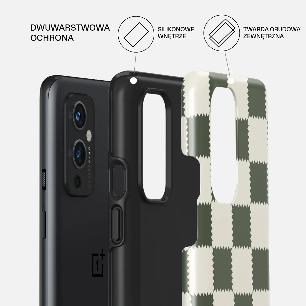 Retro Grid - OnePlus 9 Etui - Image 2