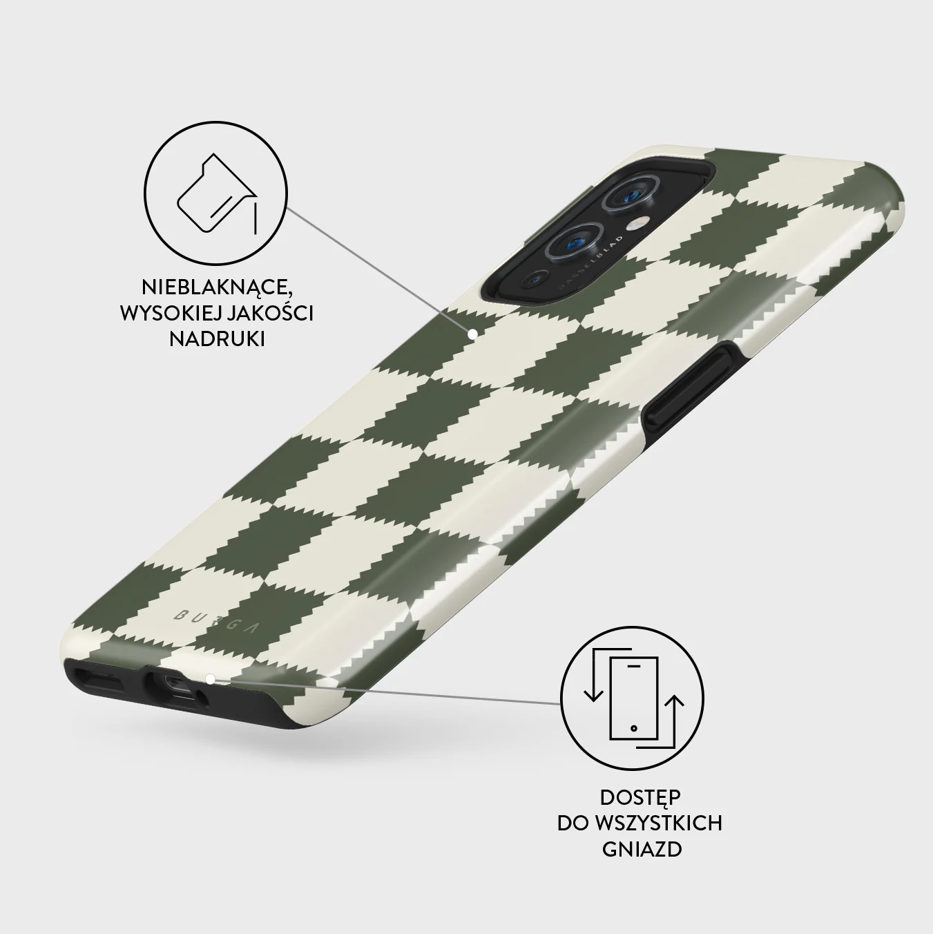 Retro Grid - OnePlus 9 Etui - Image 3