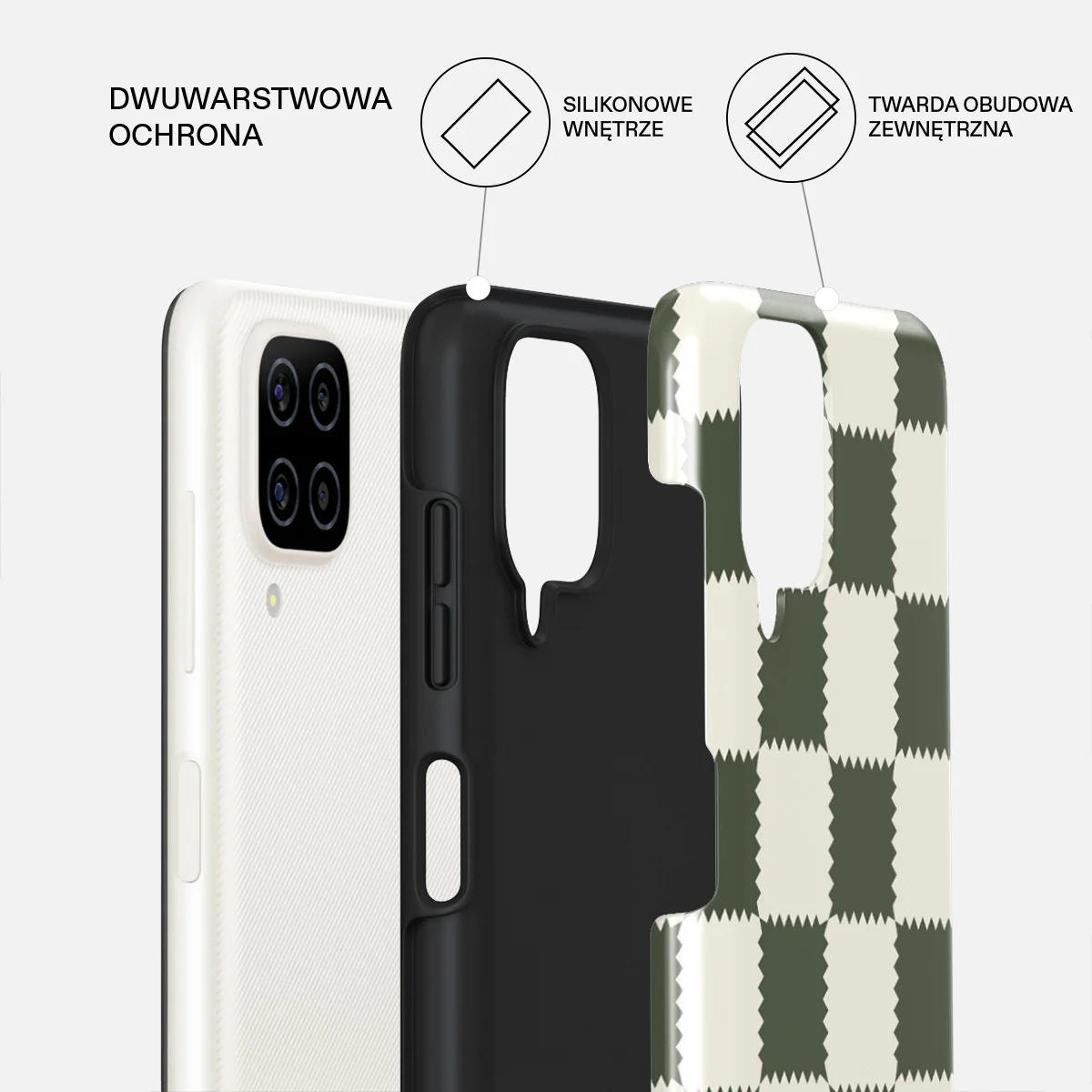 Retro Grid - Samsung Galaxy A12 4G Etui - Image 2