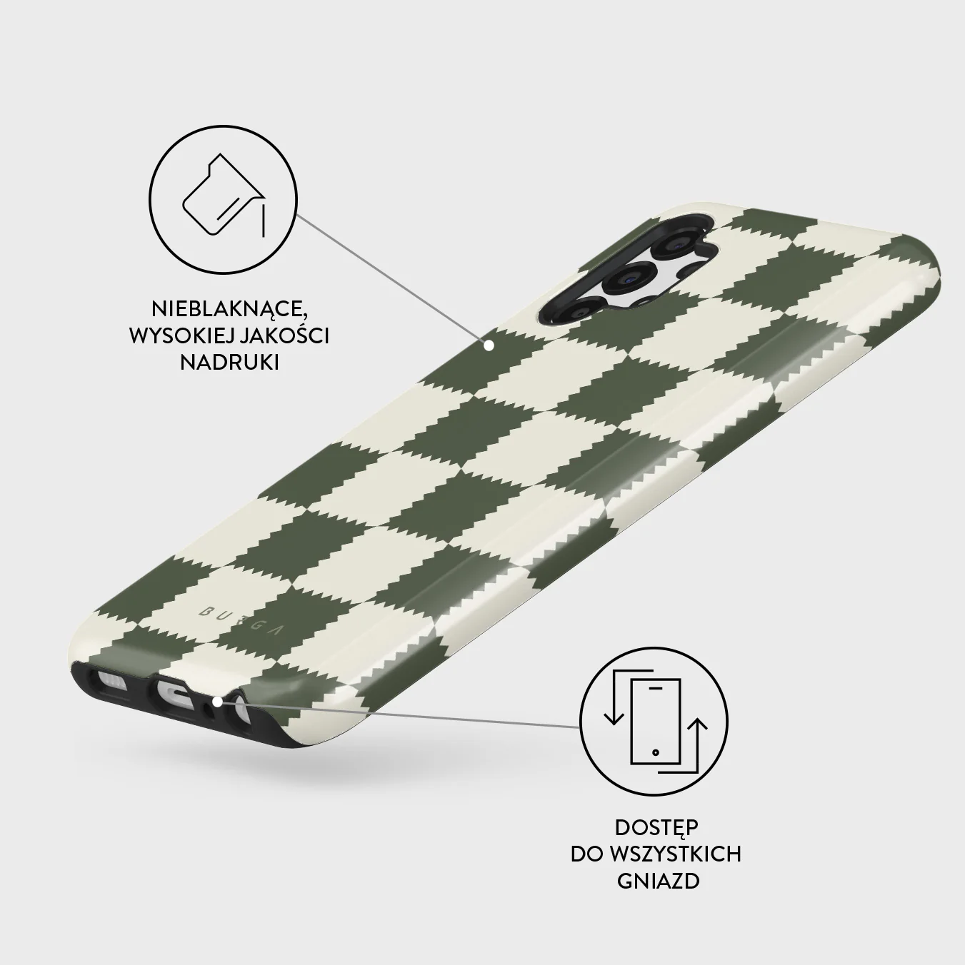 Retro Grid - Samsung Galaxy A13 4G Etui - Image 3