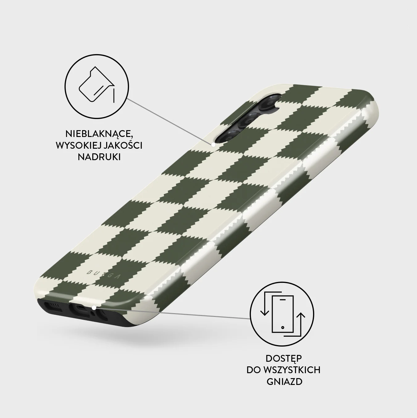 Retro Grid - Samsung Galaxy A14 5G Etui - Image 3