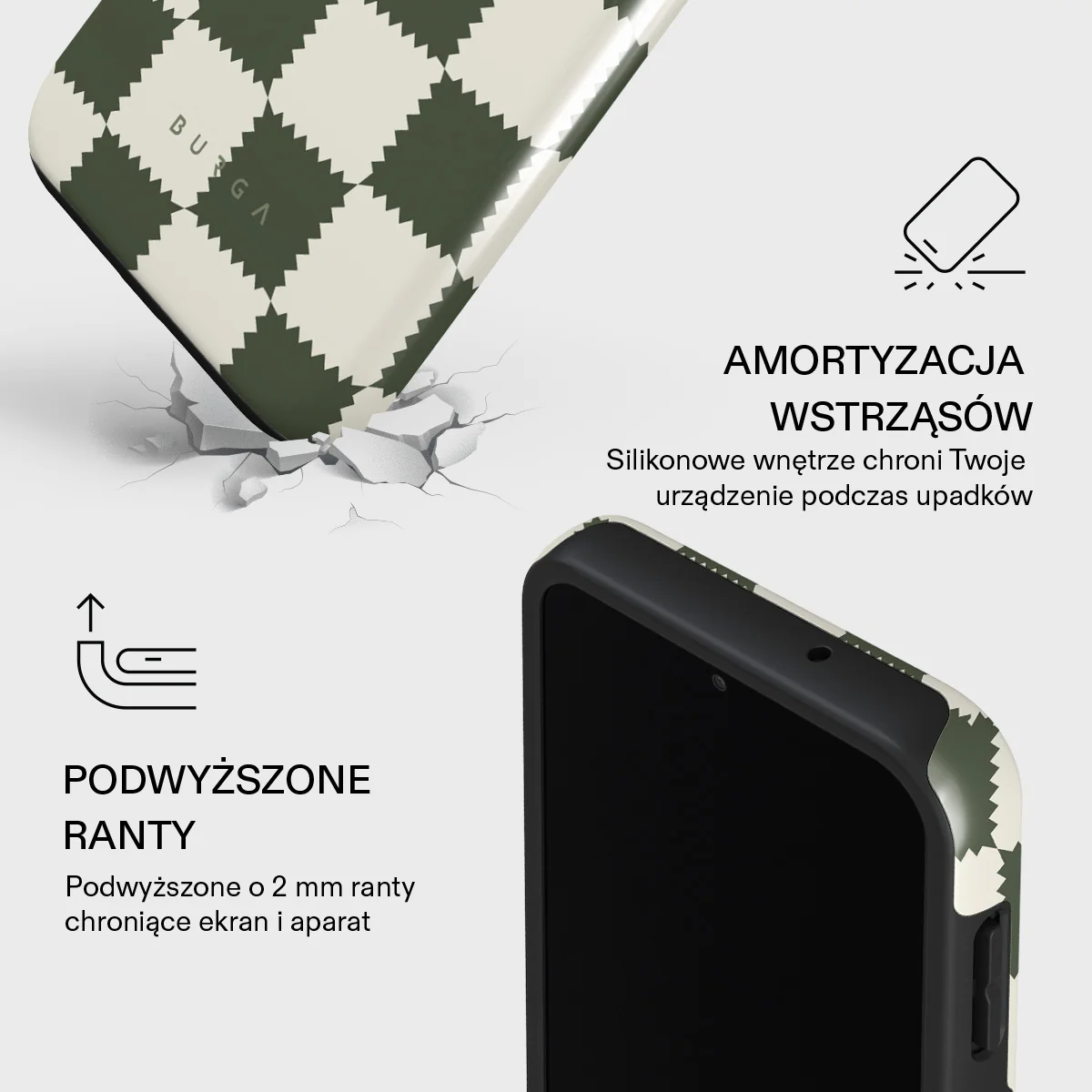 Retro Grid - Samsung Galaxy A14 5G Etui - Image 4