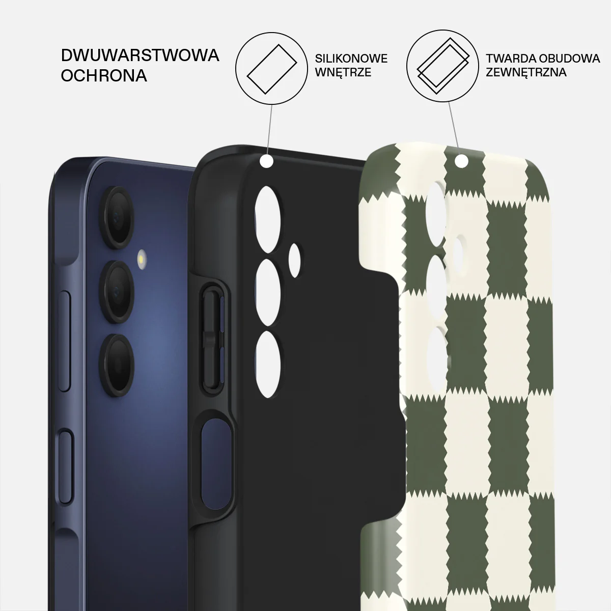 Retro Grid - Samsung Galaxy A15 4G / 5G Etui - Image 2