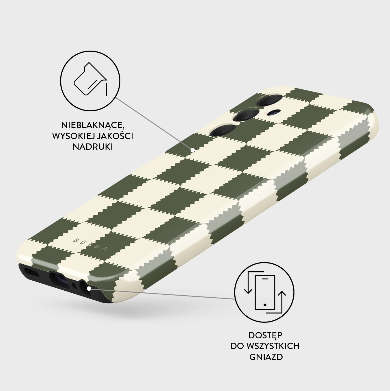 Retro Grid - Samsung Galaxy A15 4G / 5G Etui - Image 3