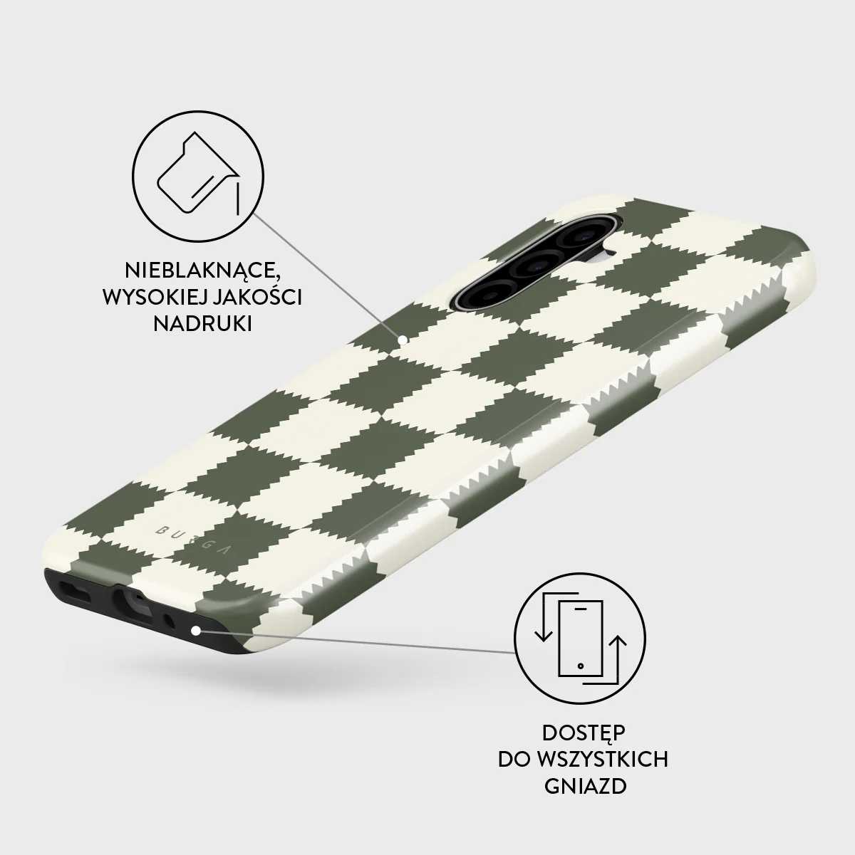 Retro Grid - Samsung Galaxy A17 Etui - Image 3