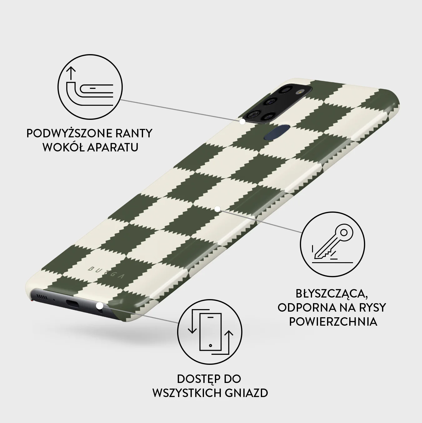Retro Grid - Samsung Galaxy A21s 4G Etui - Image 3