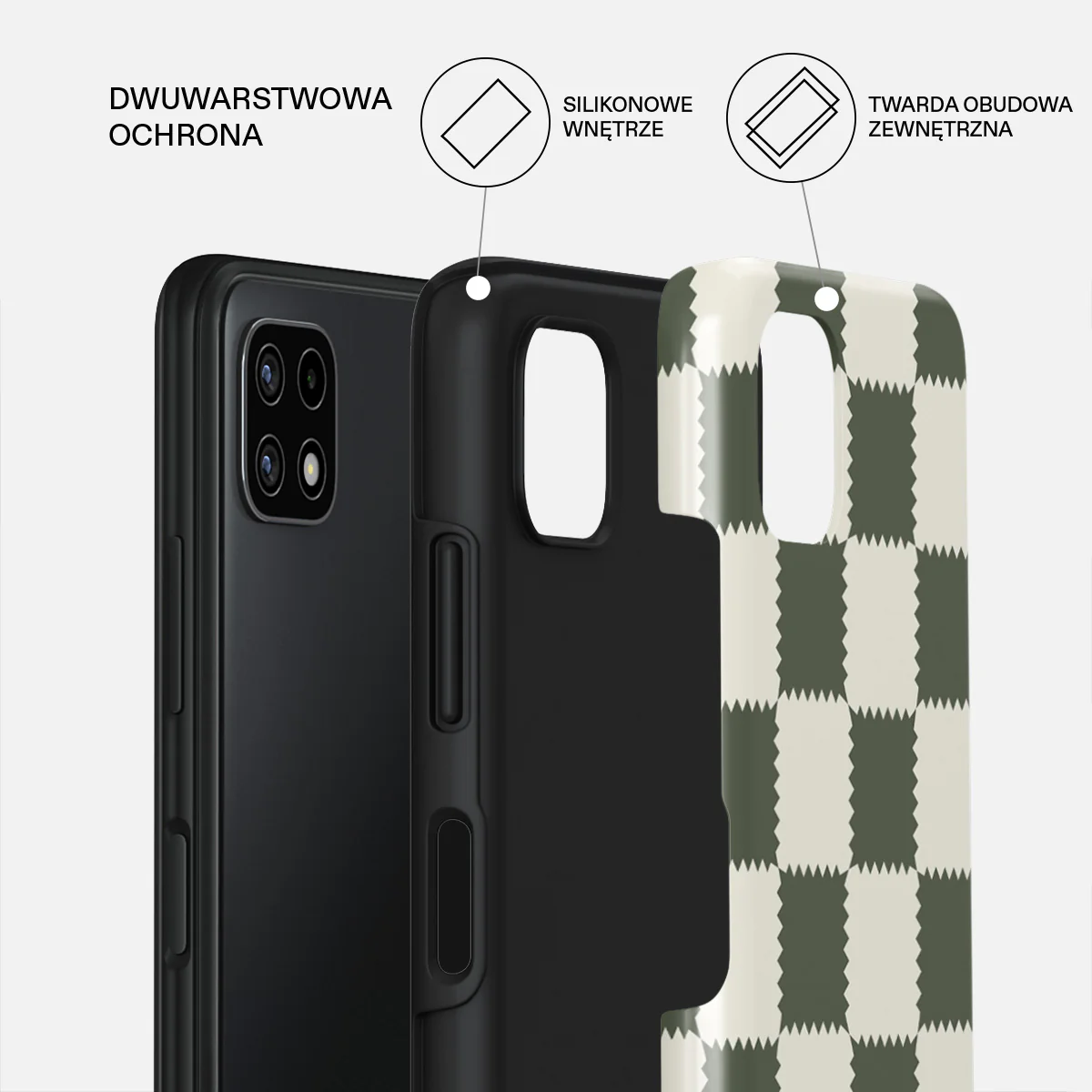 Retro Grid - Samsung Galaxy A22 5G Etui - Image 2