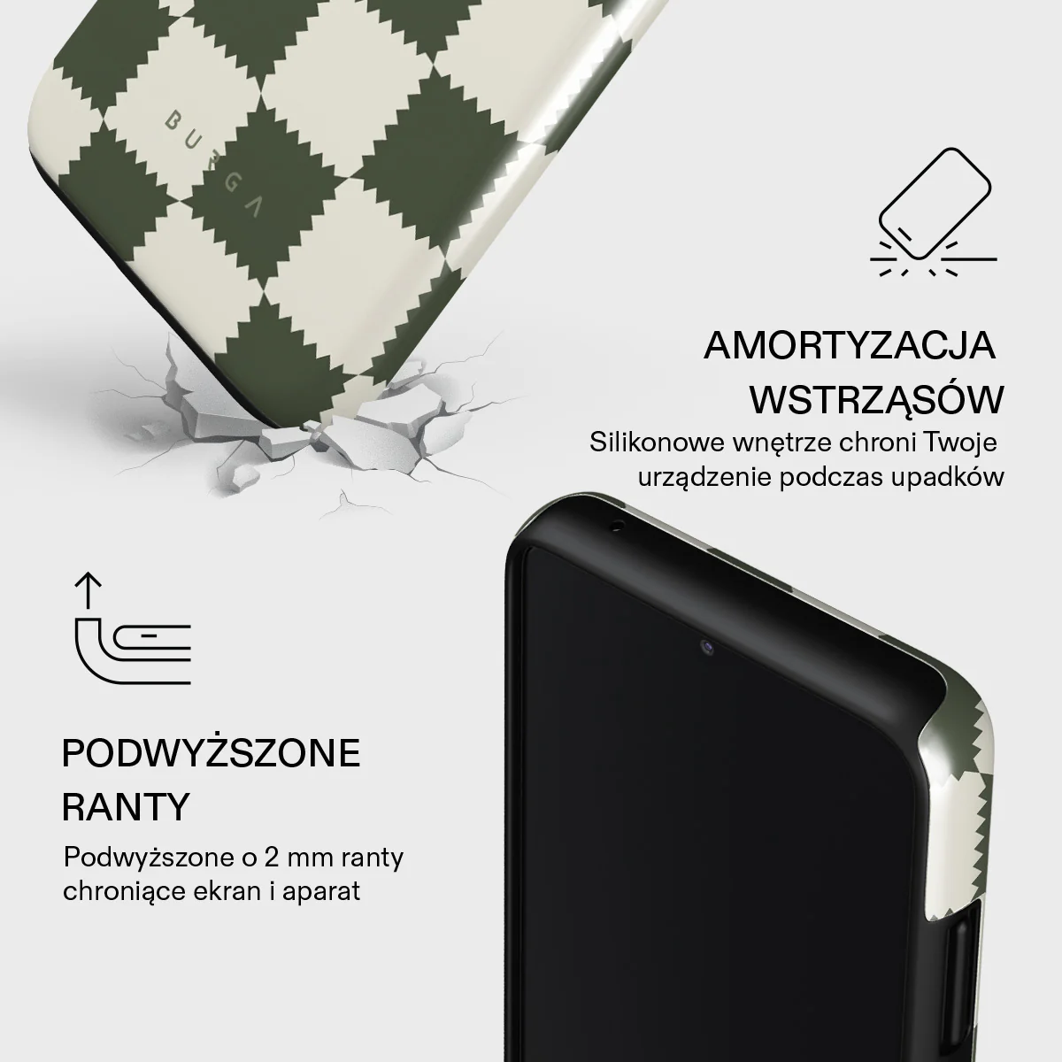 Retro Grid - Samsung Galaxy A22 5G Etui - Image 4