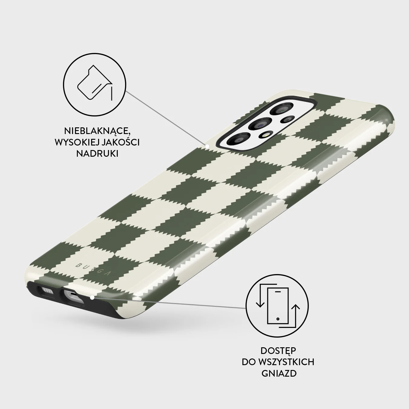 Retro Grid - Samsung Galaxy A23 4G / 5G Etui - Image 3