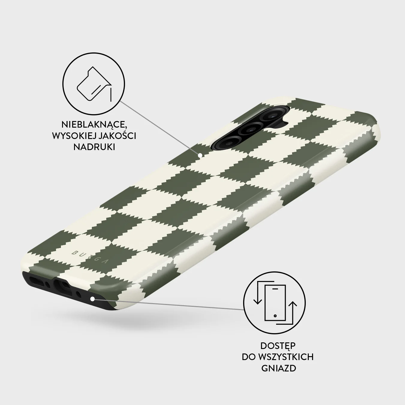 Retro Grid - Samsung Galaxy A26 5G Etui - Image 3