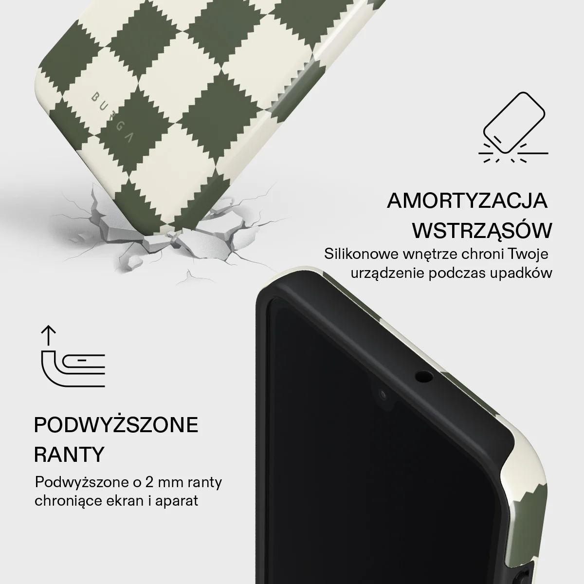 Retro Grid - Samsung Galaxy A26 5G Etui - Image 4