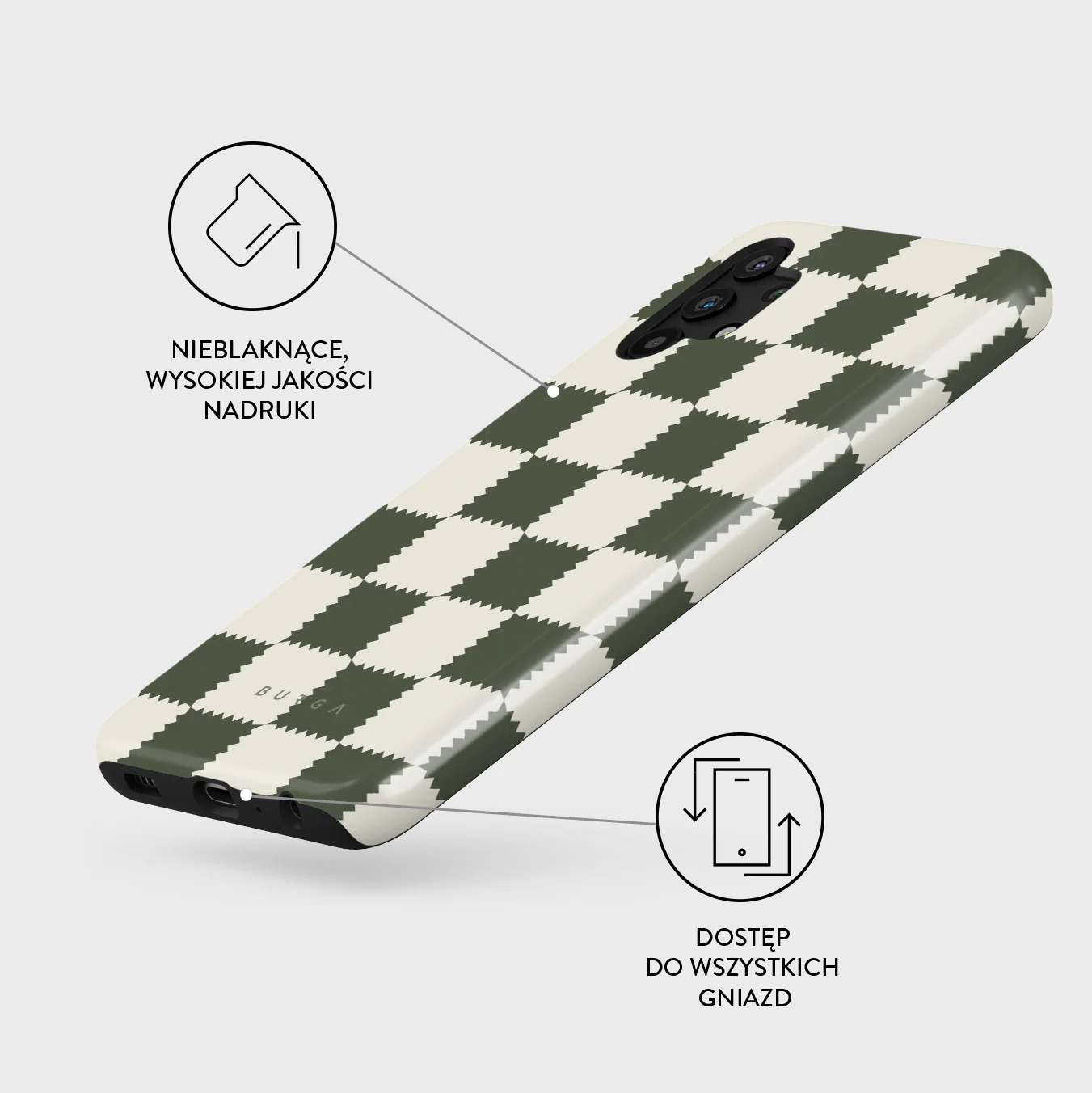 Retro Grid - Samsung Galaxy A32 5G Etui - Image 3