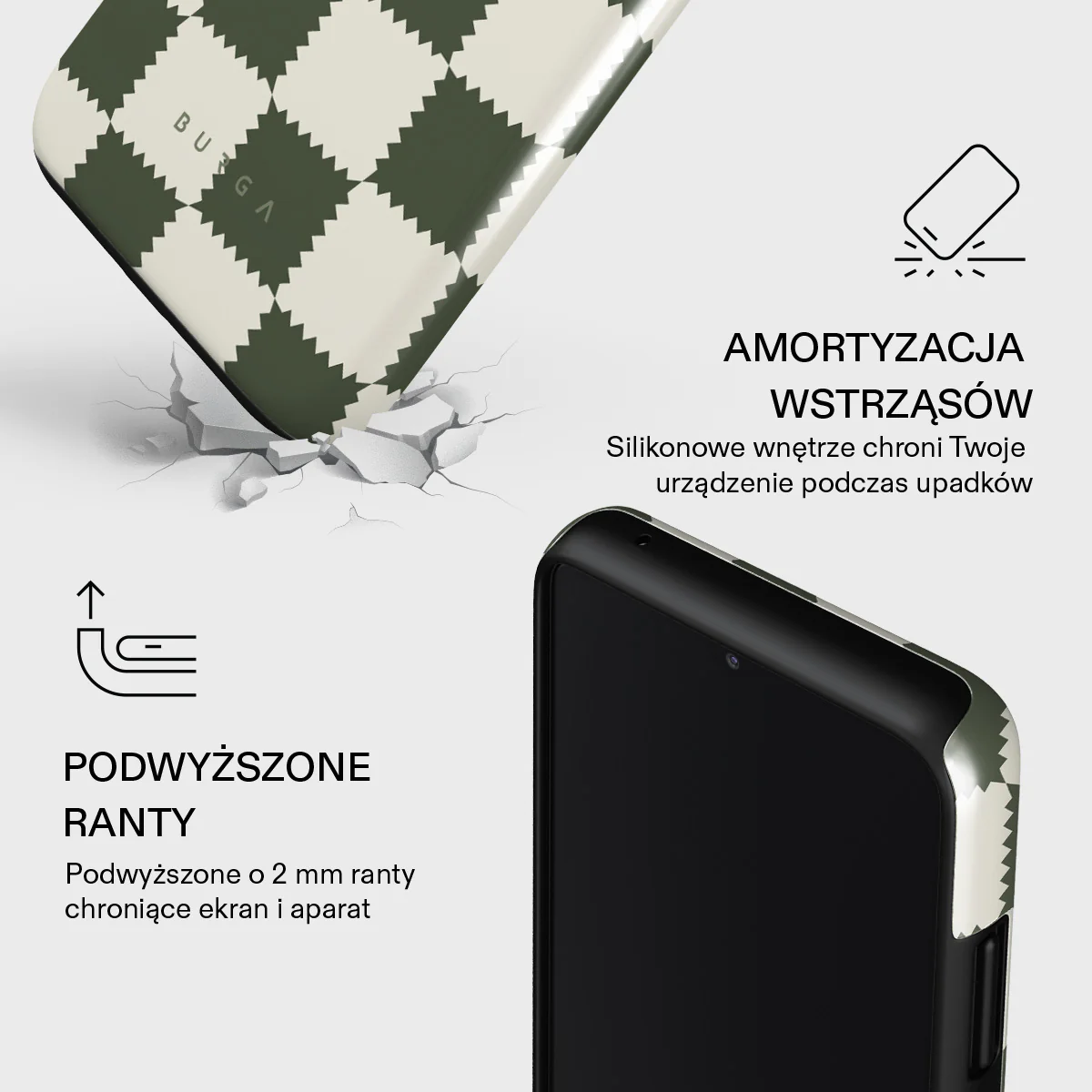 Retro Grid - Samsung Galaxy A32 5G Etui - Image 4