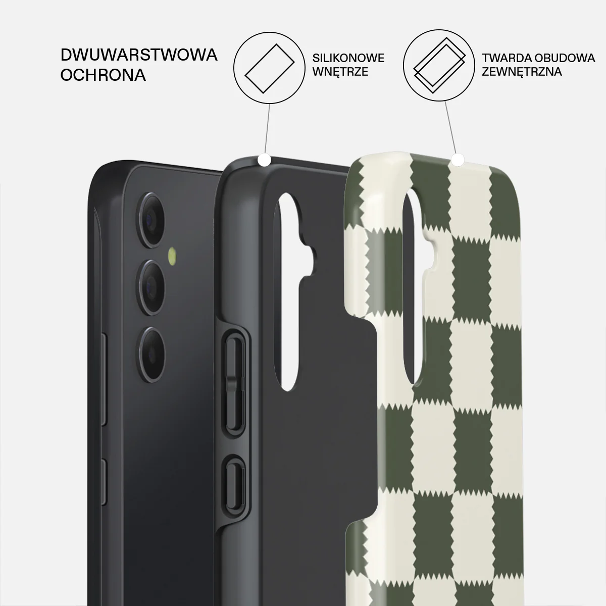 Retro Grid - Samsung Galaxy A34 Etui - Image 2