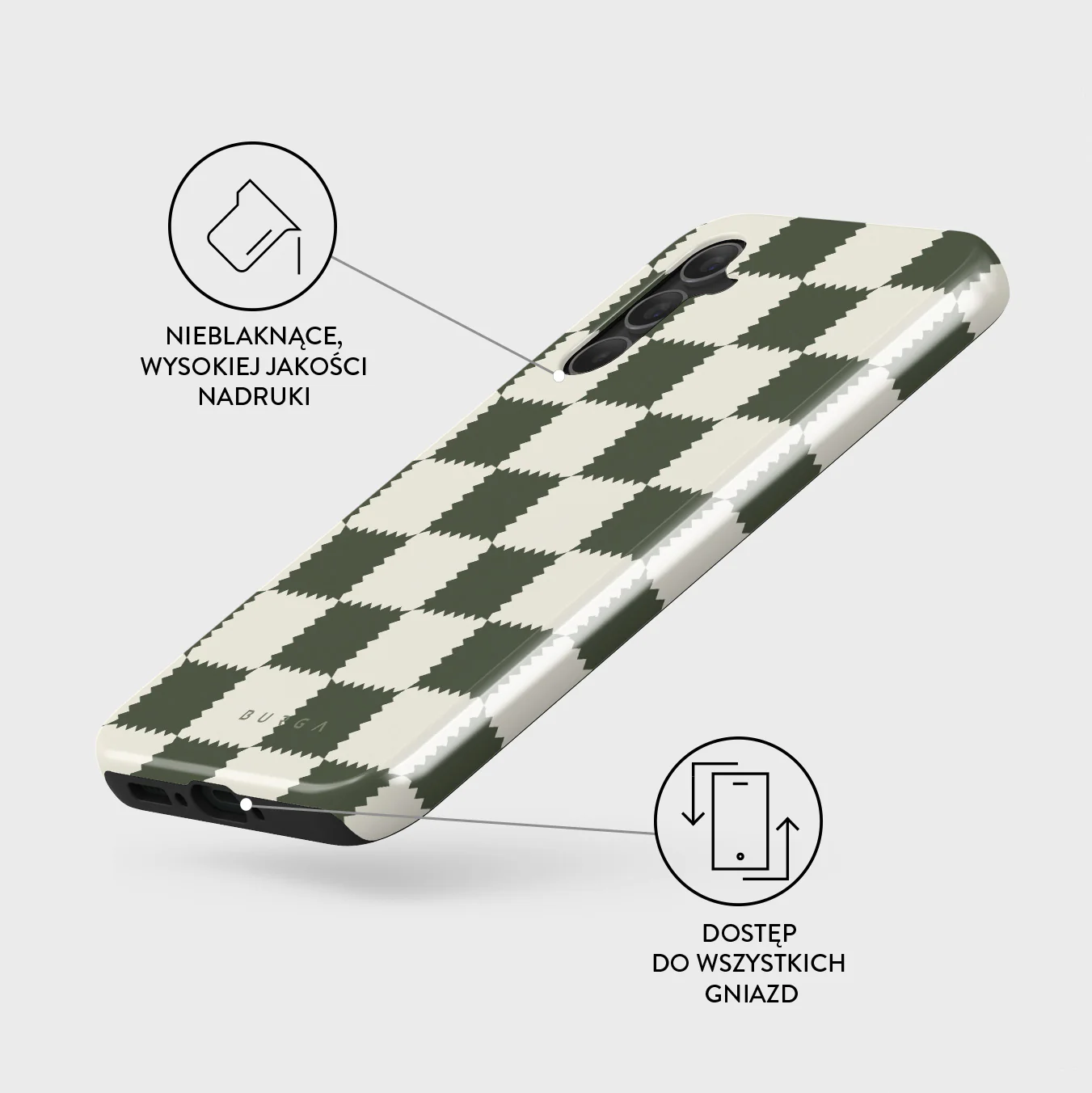 Retro Grid - Samsung Galaxy A34 Etui - Image 3