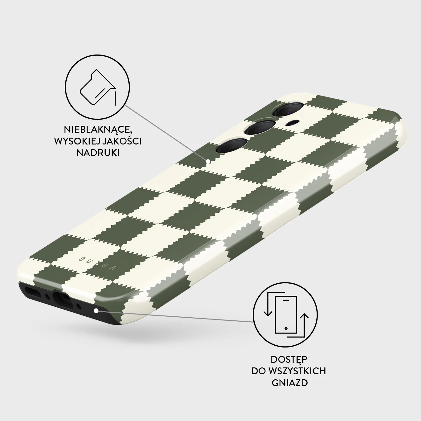 Retro Grid - Samsung Galaxy A35 Etui - Image 3