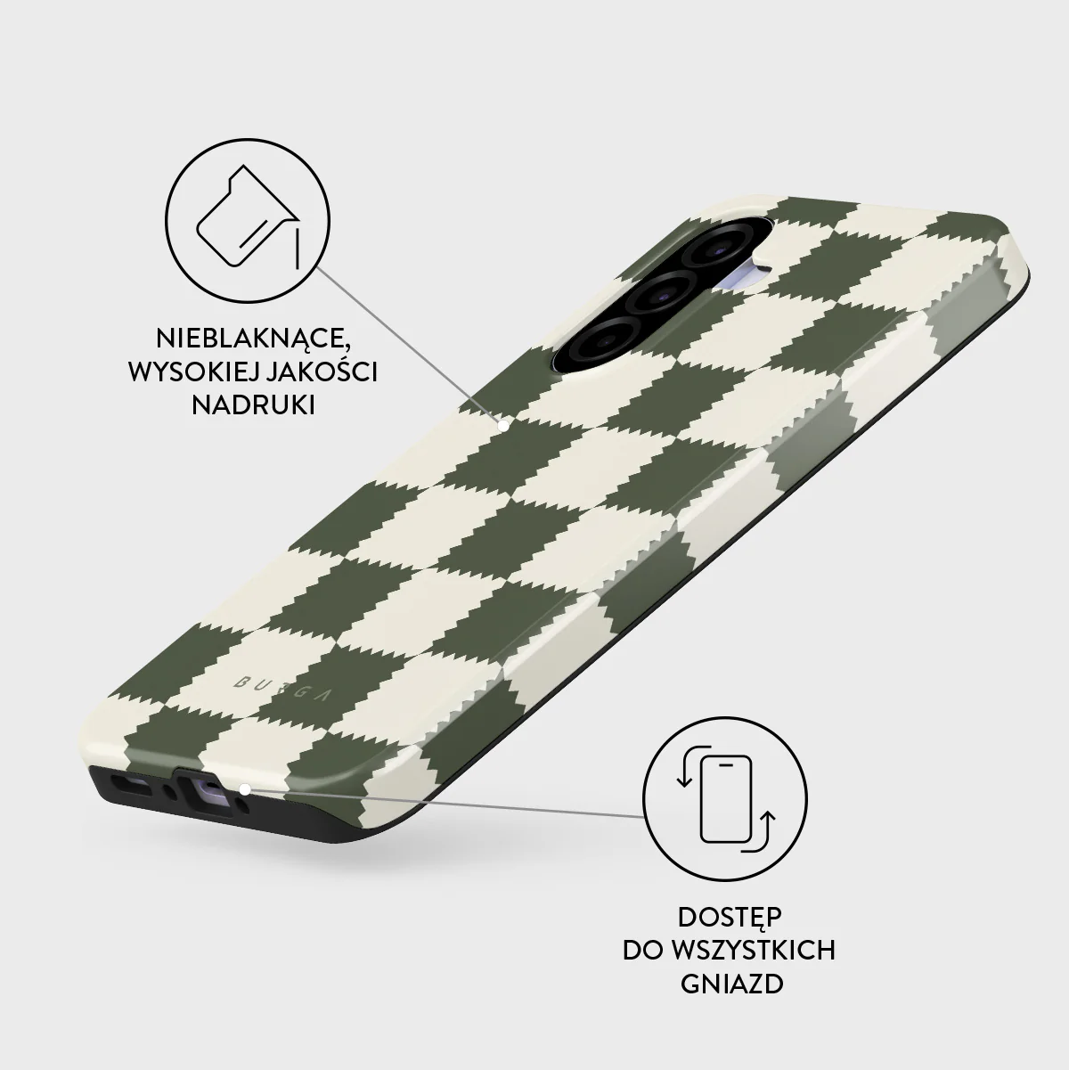 Retro Grid - Samsung Galaxy A37 5G Etui - Image 3