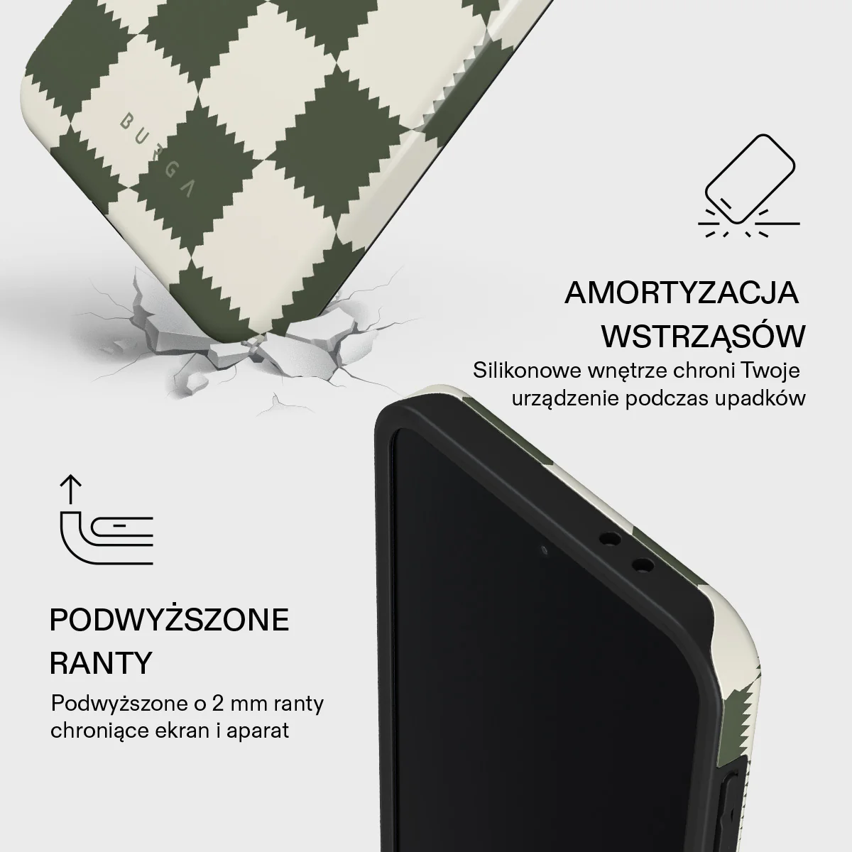 Retro Grid - Samsung Galaxy A37 5G Etui - Image 4