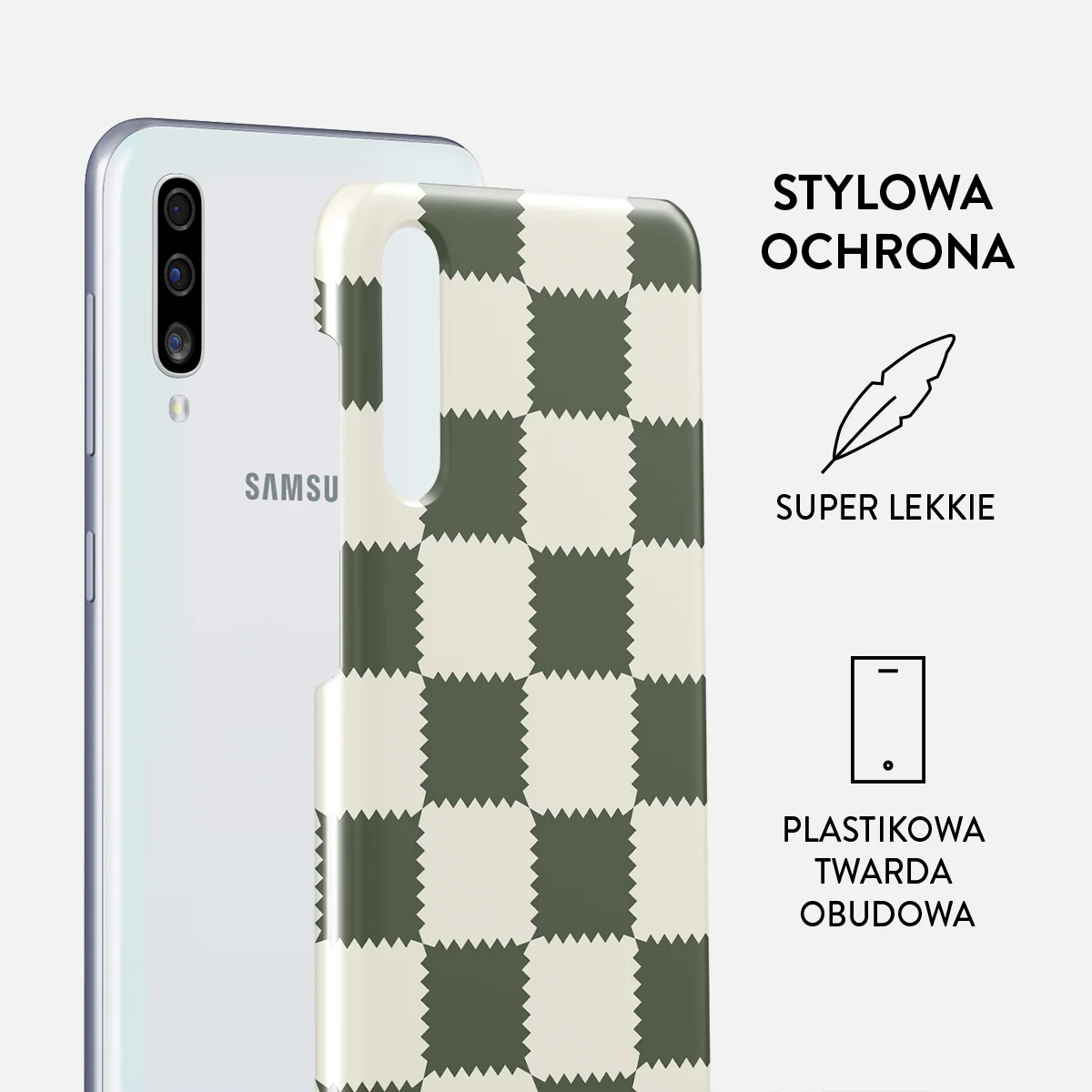 Retro Grid - Samsung Galaxy A50 Etui - Image 2