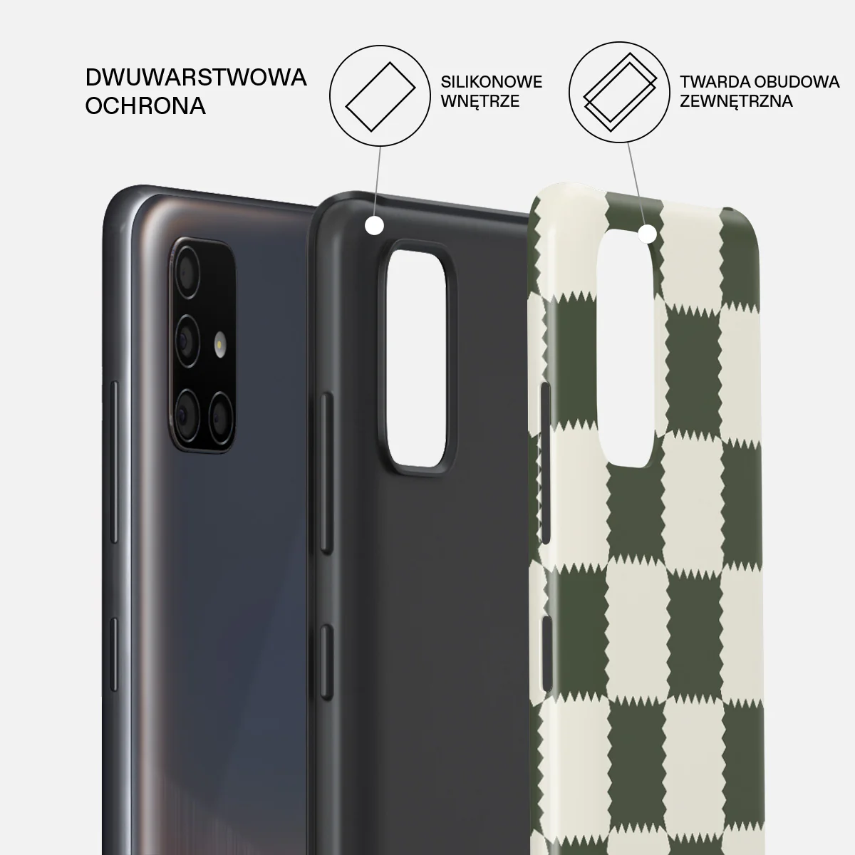 Retro Grid - Samsung Galaxy A51 4G Etui - Image 2