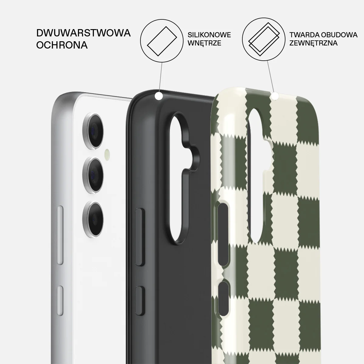 Retro Grid - Samsung Galaxy A55 Etui - Image 2