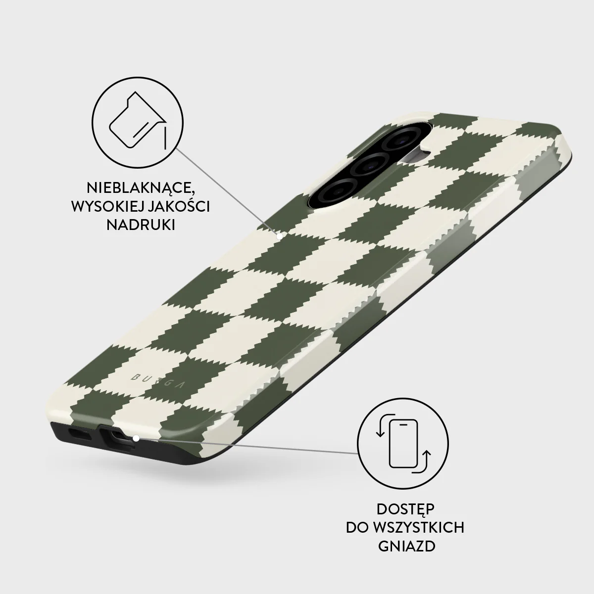 Retro Grid - Samsung Galaxy A57 5G Etui - Image 3