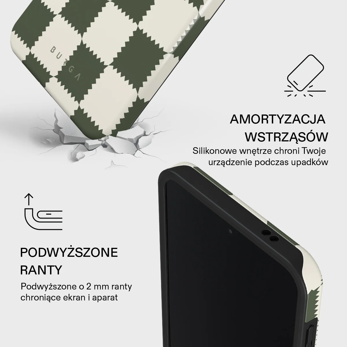 Retro Grid - Samsung Galaxy A57 5G Etui - Image 4